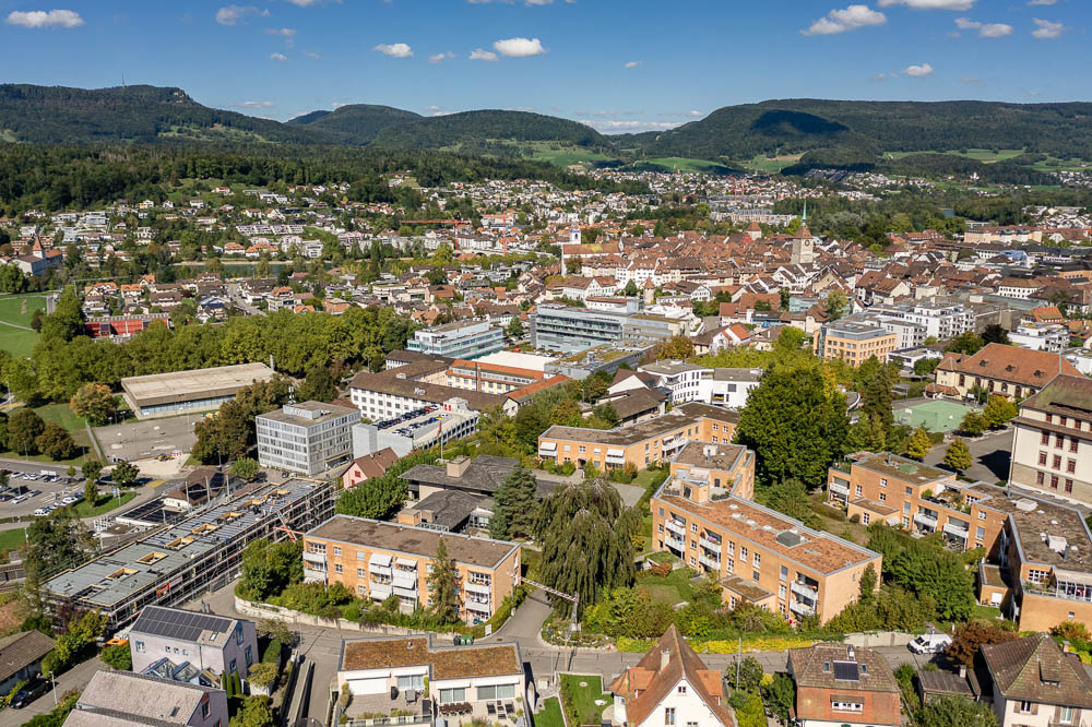 Walthersburg Aarau Drohnenaufnahme